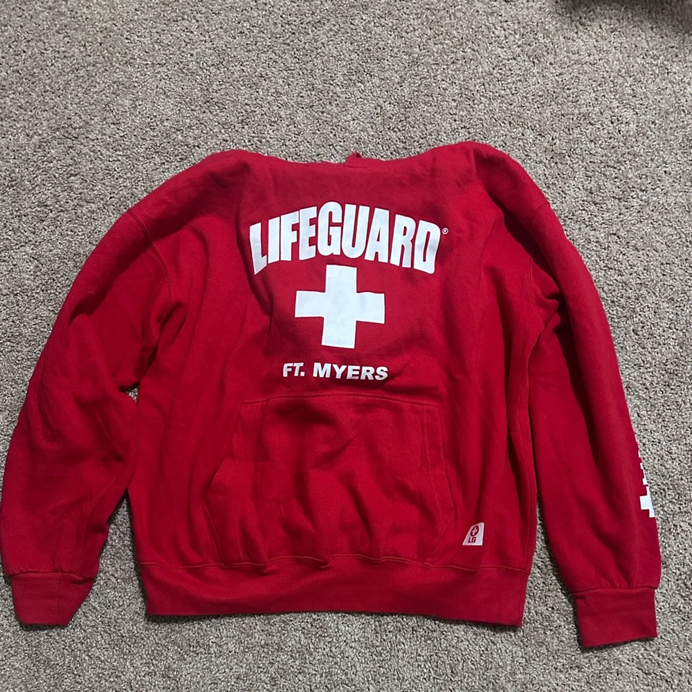 Red Crewneck Sweater for Men